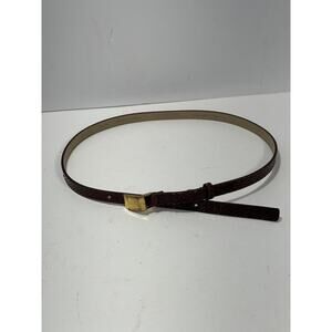 Hugo Boss Calf Skin Bordeaux Women's Belt Sz 28 Made In Italy Read Description